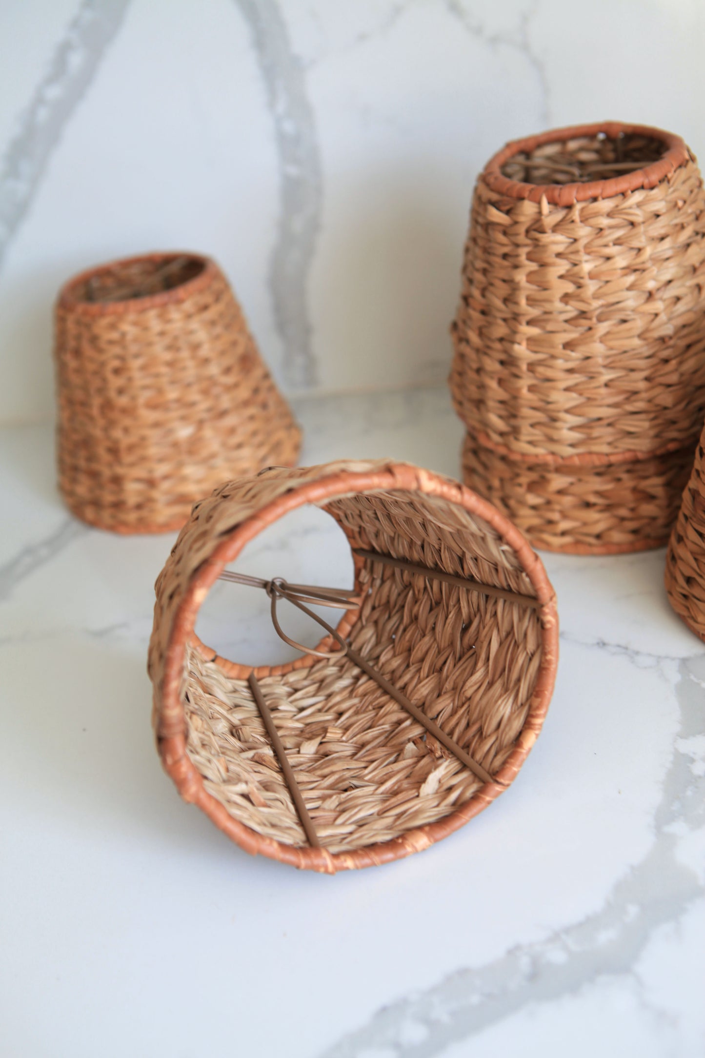 Rattan Chandelier Shades