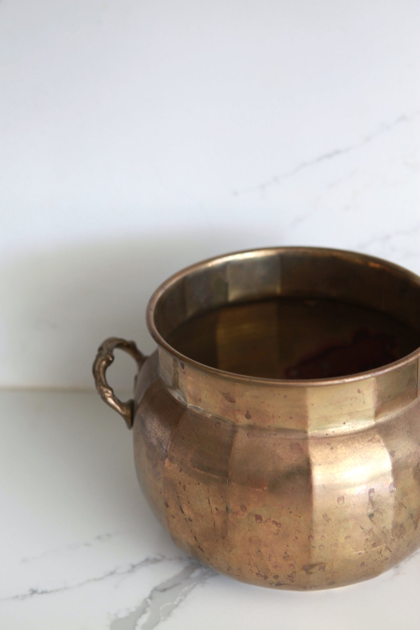Vintage Brass Vessel (Large)