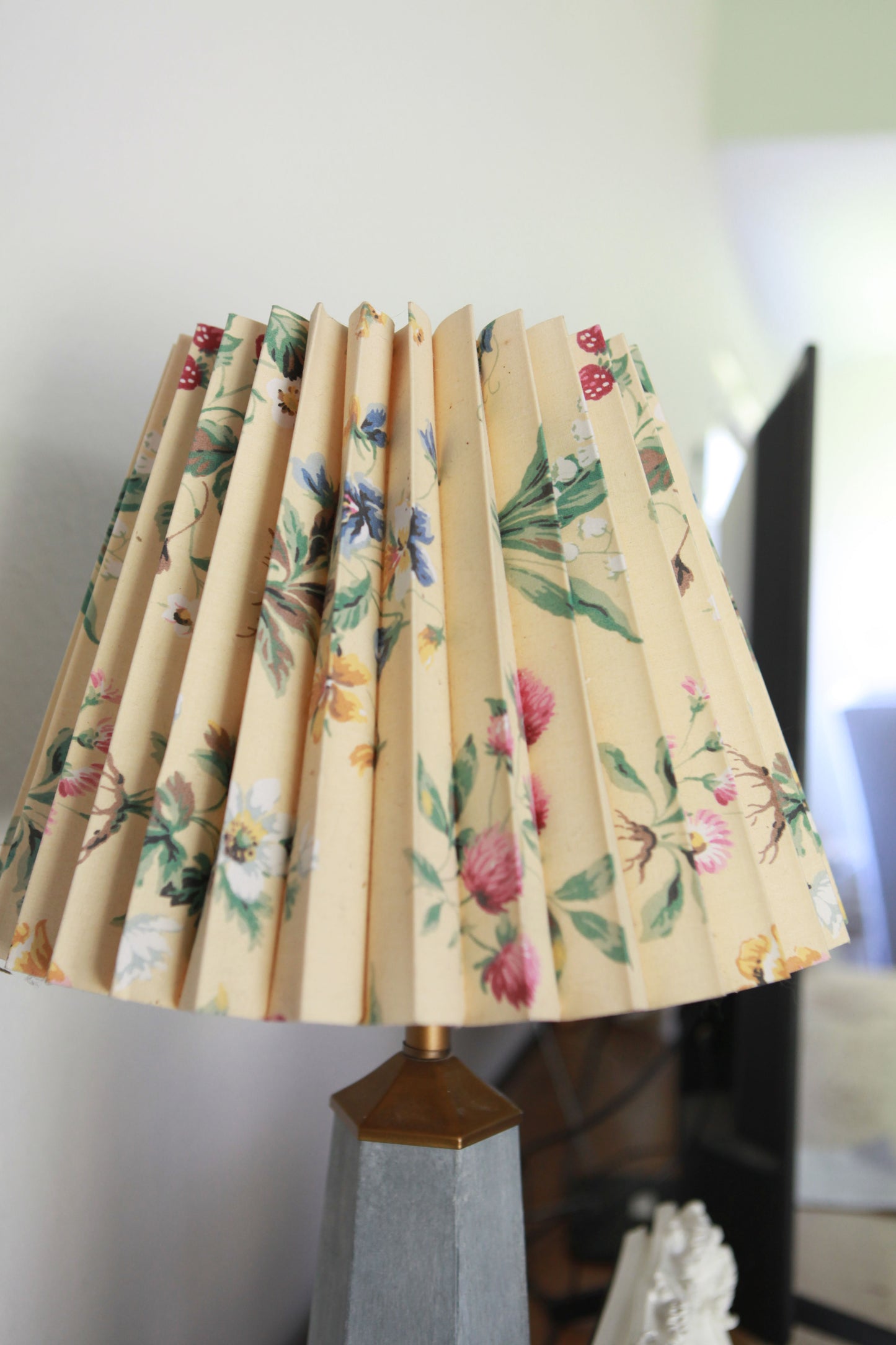 Floral Pleated Lampshade
