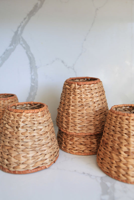 Rattan Chandelier Shades