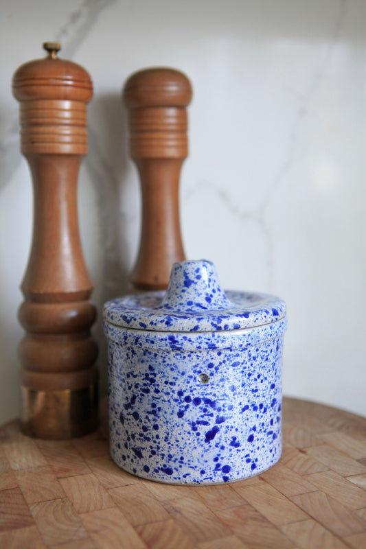 Vintage Speckled Crock