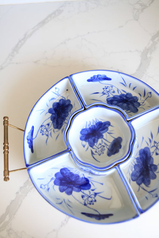 Floral serving set