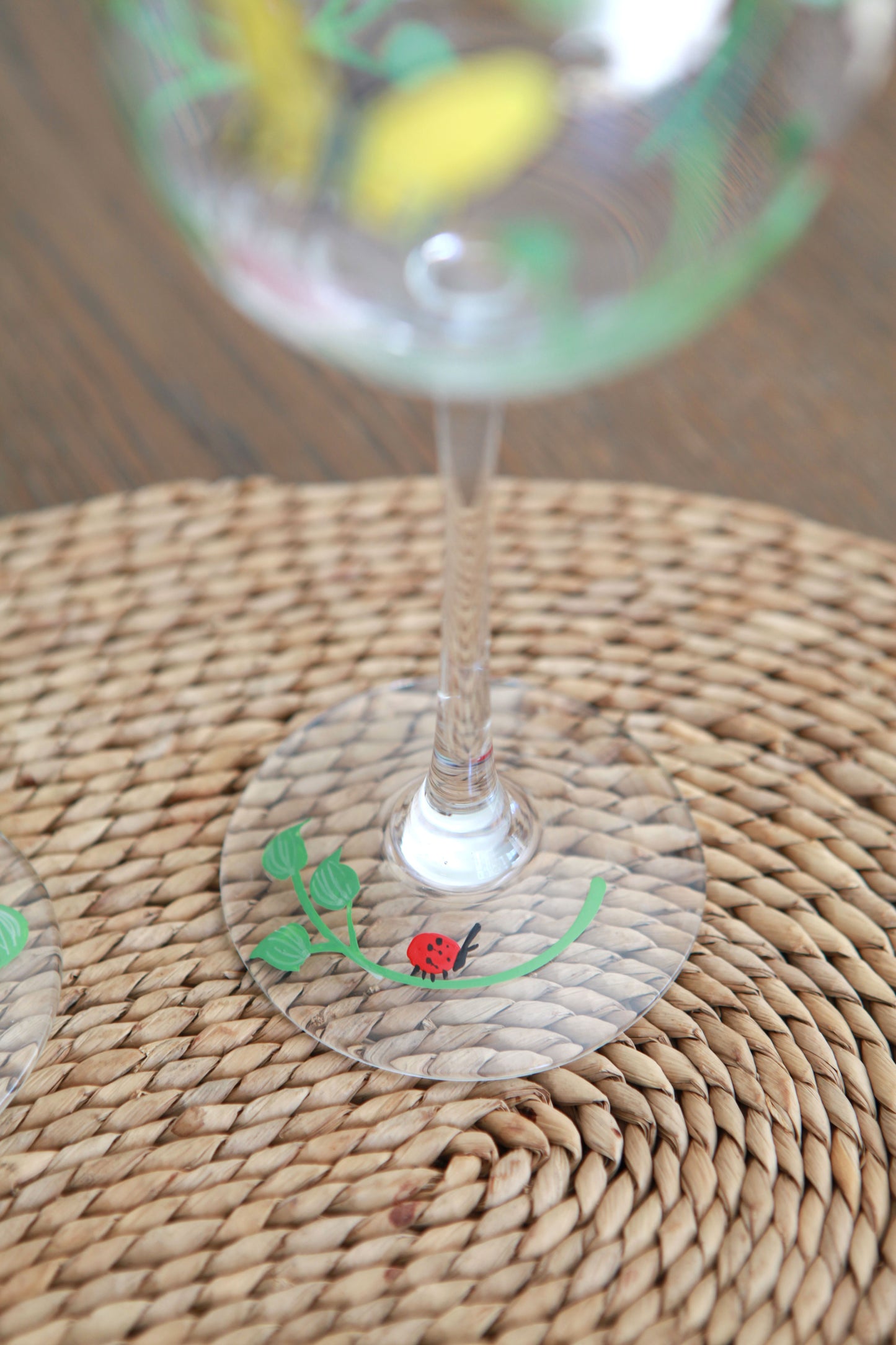 Hand Painted Lenox Wine Glasses