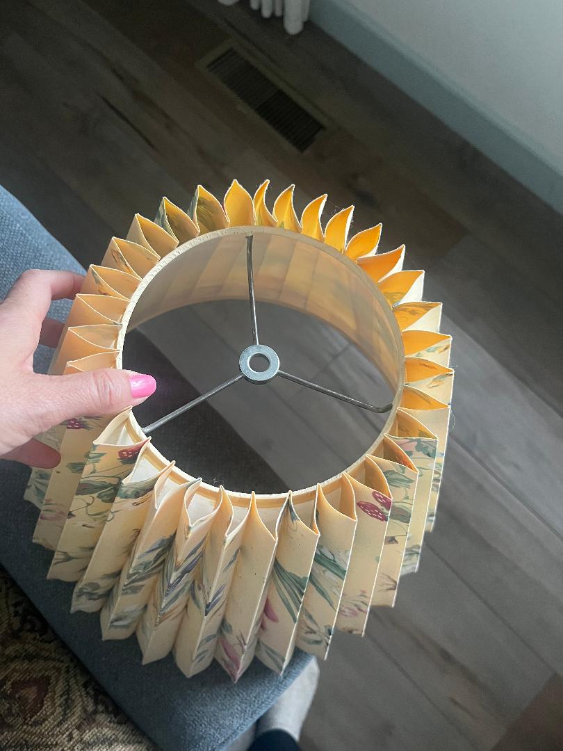 Floral Pleated Lampshade